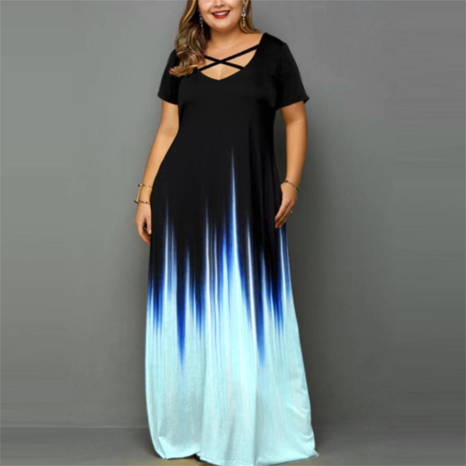 

Женское длинное платье без рукавов, летний пляжный сарафан, большие размеры XXXXXL темно-синий