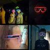 Led Glasses Neon Party Glasses Luminous Novelty Gift Glow Sunglasses LED Sunglasses Bar Party Dance DJ Bright Flashing Glasses