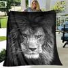 3D Lion Printed Blanket Picnic blanket blankets for beds Flange Warm blanket Home travel blankets bed linings birthday gift