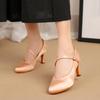Tango Salsa Latin Dance Shoes for Girls Women Ballroom Dance Paty Social Dancing Shoes High Heel 7cm