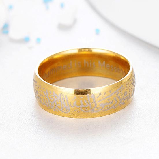 Rings Lightweight Titanium Finger Rings Steel Religious Resistant for Wedding