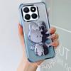 Luxury Shockproof Phone Case with Cute Rabbit Makeup Swivel Stand Crystal Lanyard For Honor X7d X7c X7b X7a X7 Back Cover