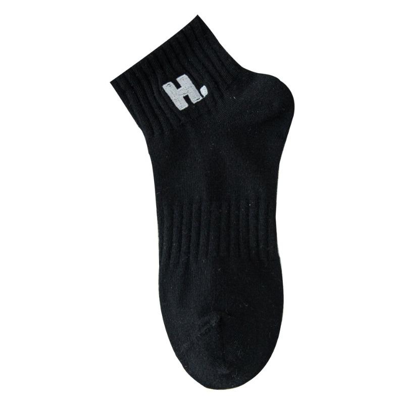 5 Pairs of Women's Spring and Autumn Cotton Short Tube Embroidery Sports Boat Socks