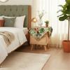 Stylish Florals Print Tablecloth Multipurpose Polyester Materials for Dining Party Home Decoration