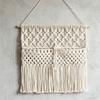 Wooden Rod Macrame Wall Hanging Woven Wall Organizer Wall Decoration Hanging Planter  Home Decor