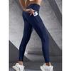 New High Waist Women's Leggings Stretch Yoga Pants Tights with Pockets Push Up Fitness Running Sportswear Solid Color Pants