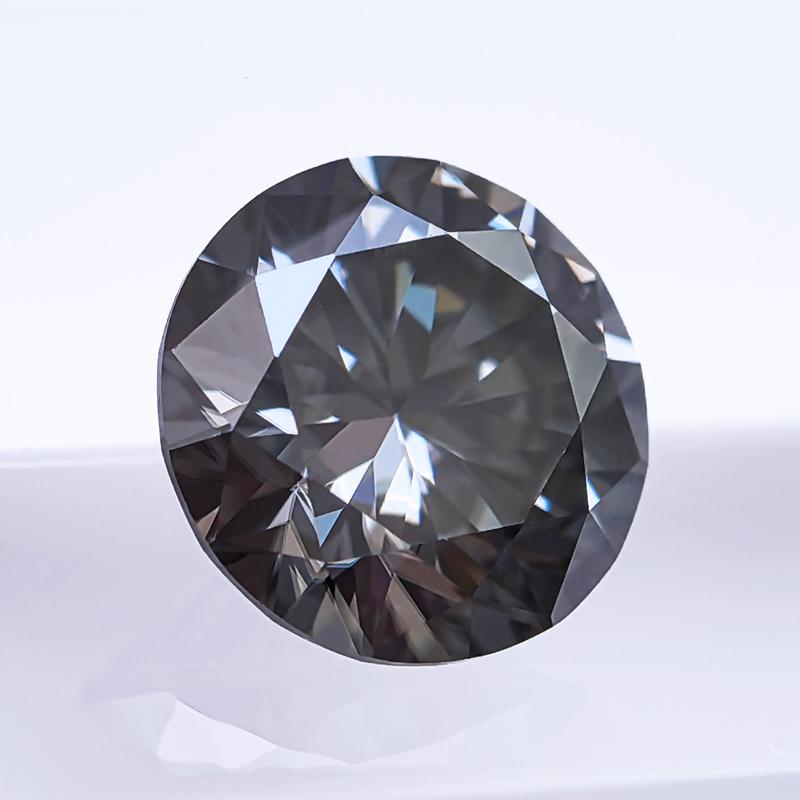 Růžový kulatý moissanitový diamant pěstovaný v laboratoři pro výrobu šperků DIY Materiály s tovární cenou