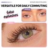 Brown Cluster Lashes 60P 80P Manga Lash Clusters Women's Beauty DIY Segmented False Eyelashes