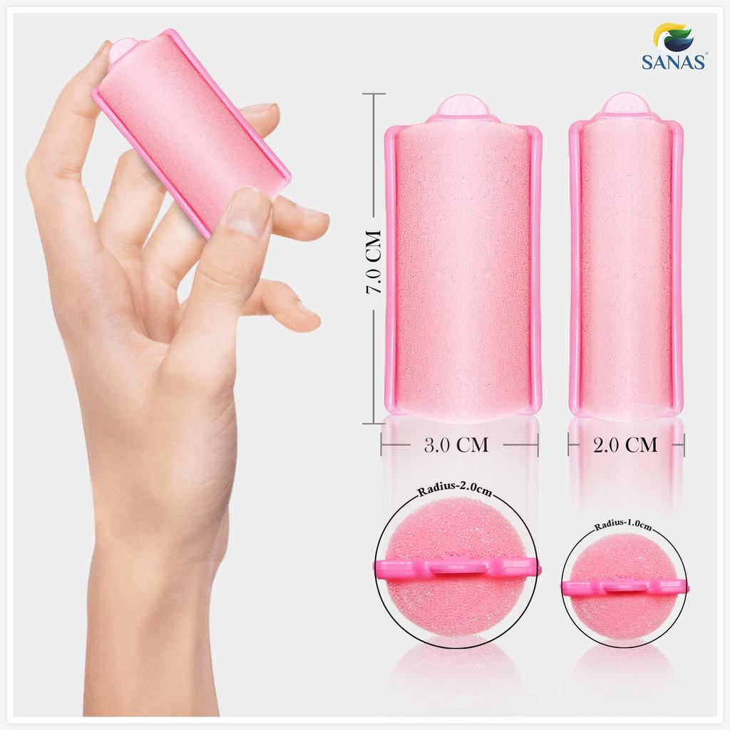 Sanas Heatless Curler For Women 20Pcs Curlers Rollers For Women Hair Roller Curler Heatless Curls Hair Curler Without Heat Hair Rollers For Volume R