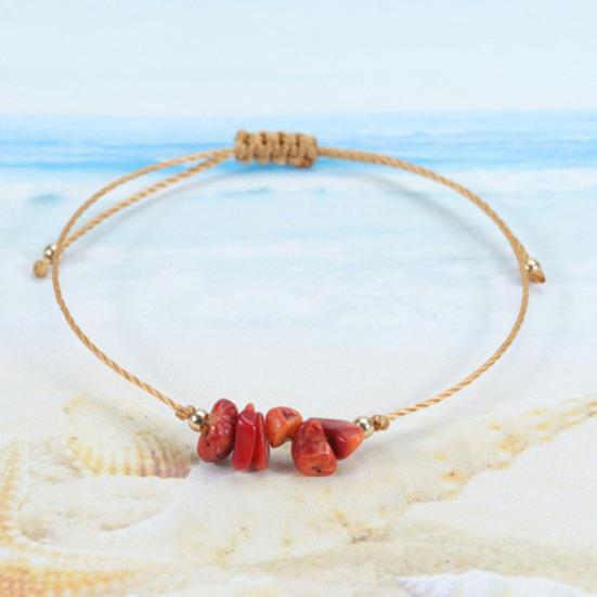 Gemstone Bracelet Women Men Adjustable Braided Crystal Bracelet Boho String