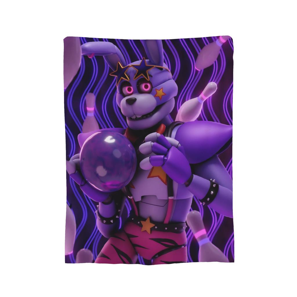 FNAF At Freddys Blanket Fleece Printed Breathable Super Warm Throw Blankets for Bedding Outdoor Bedspreads