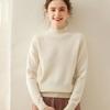 Women's Cashmere Sweater: Thickened Half-High Neck Knitwear, Solid Color, Soft and Warm for Autumn/Winter