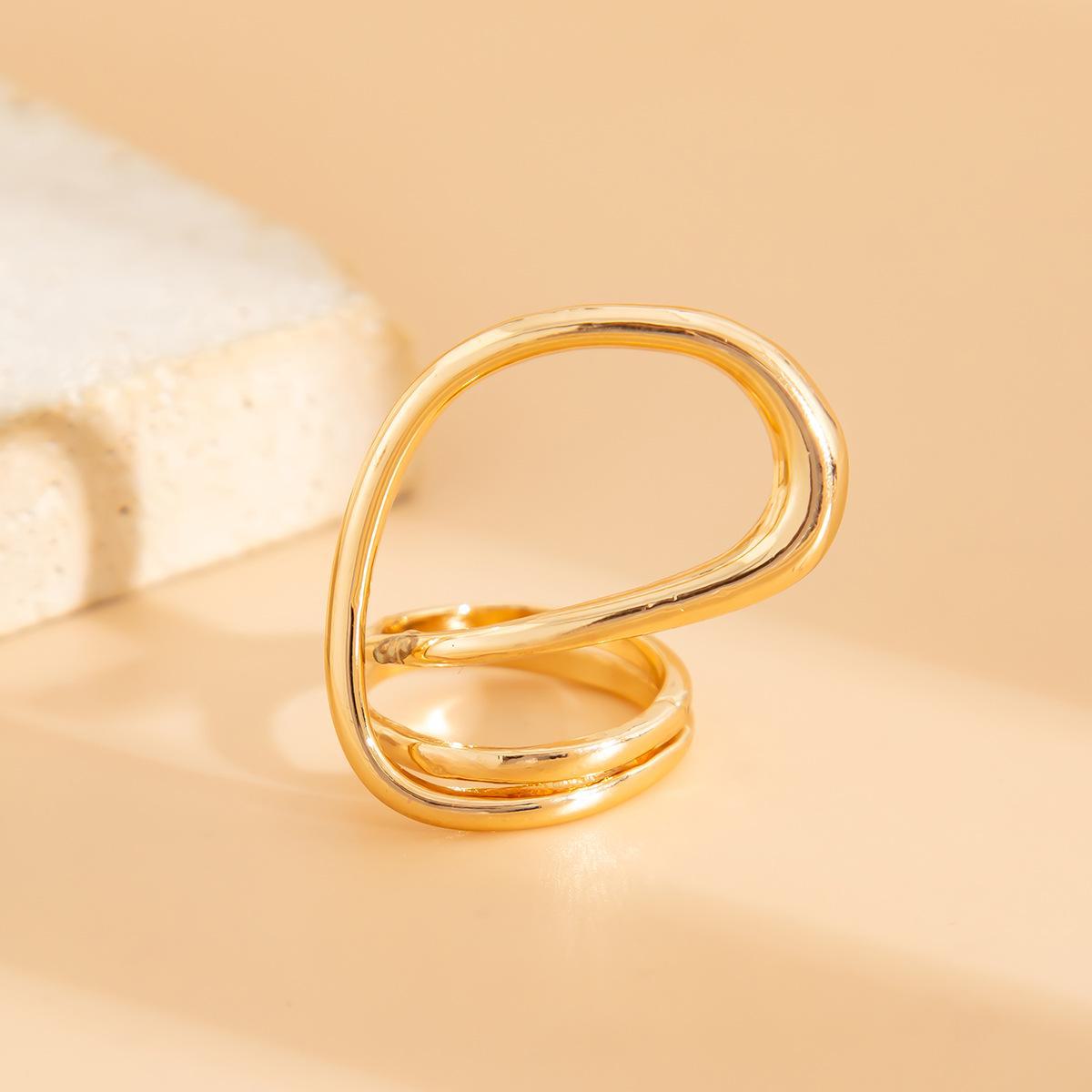 

Геометрический овальный металлический браслет: Европейская и американская мода