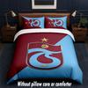 Trabzonspor FC Design Bed Bedding Set 1 Duvet Cover + 2 Pillowcases Soft Breathable Household Bed Linens