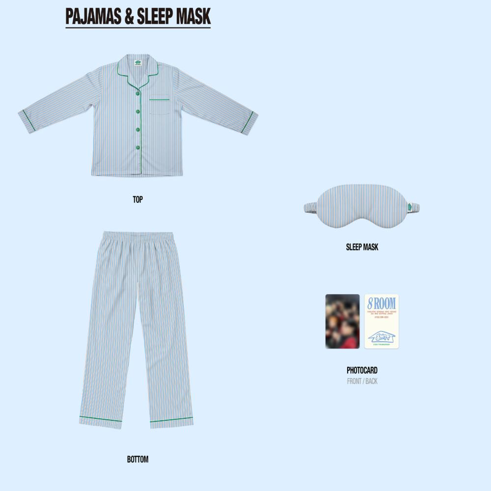 Pre-order ATEEZ 7th Anniversary POP-UP 8ROOM Pajamas & Sleep Mask