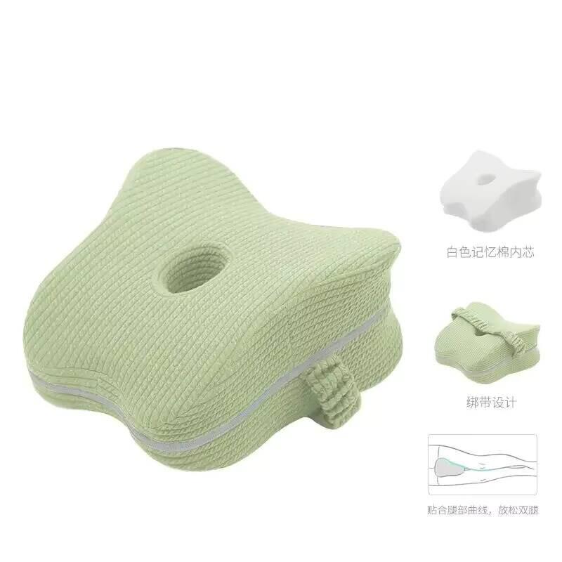 Side Sleeping Cushion Memory Foam Leg Pillow Knee Orthopaedic Leg Pillow Sciatica Back Hip Joint for Pain Relief Thigh Leg Pad