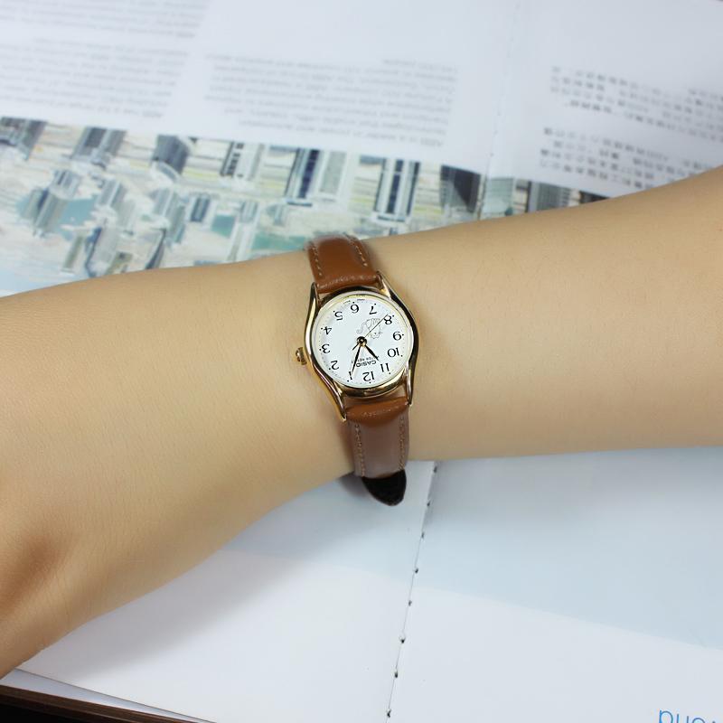 Casio DRESS Series Ins Style Internet Celebrity Fashion Business Casual Classic Pointer Waterproof Quartz Movement Leather Strap LTP-1094Q-7B7
