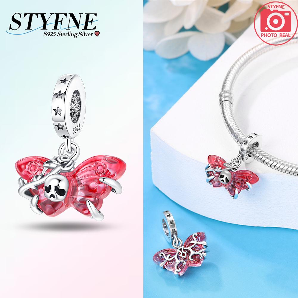 Exquisite Skull Man Castle Blood Night Butterfly Fantasy Pendant Copper Charms Fit Original Bracelet Women Diy Jewelry Gift