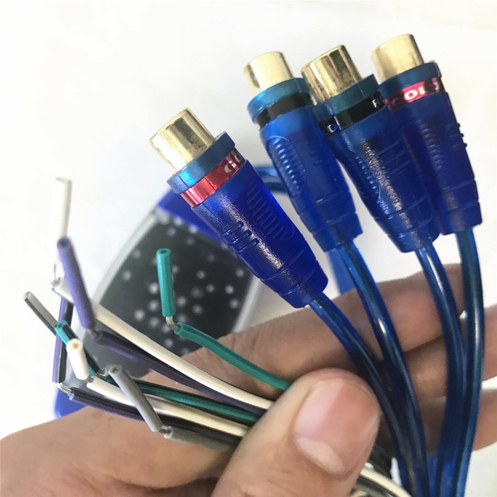 Car SUV Stereo Radio Speaker Wire 4-Way RCA Hi/Lo Line Level Converter Adaptor