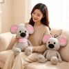 60~120Cm Topo Grigio Orecchie Grandi Rosa Peluche Giocattolo Riempito Animale Cartone Animato Bambola Compagno del Sonno Regalo Rassicurante