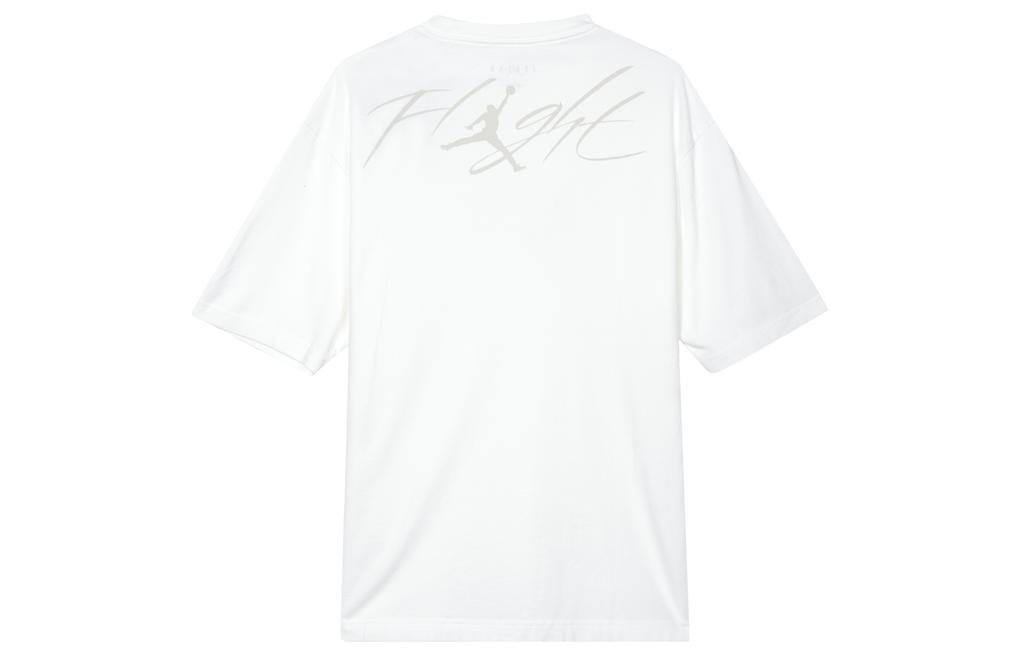 Jordan T Shirts Men's White Crew Neck Moderate Straight Fit FN5995-100