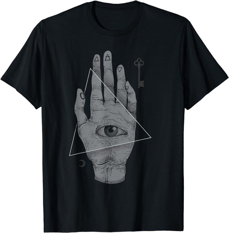 NEW LIMITED Hand Of The Mysteries, Alchemys Symbol Occult Sacred T-Shirt Unisex T-Shirt XXL