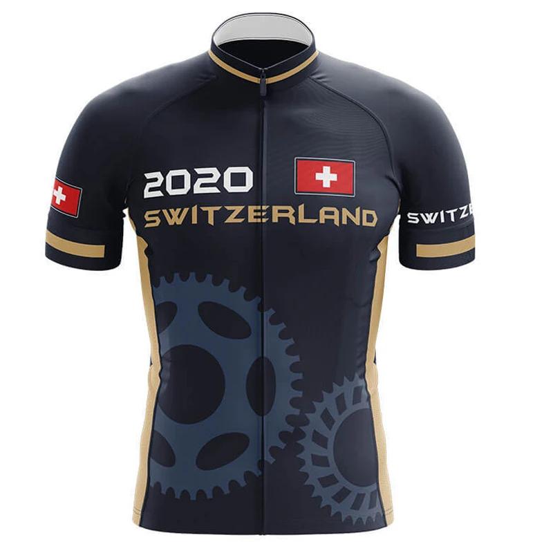 Suisse Kleidung, MTB Rennrad Sportshirt, Motocross Kleidung, Bequemes Shirt Sommer Atmungsaktiv Radsportanzug Set 2026 M