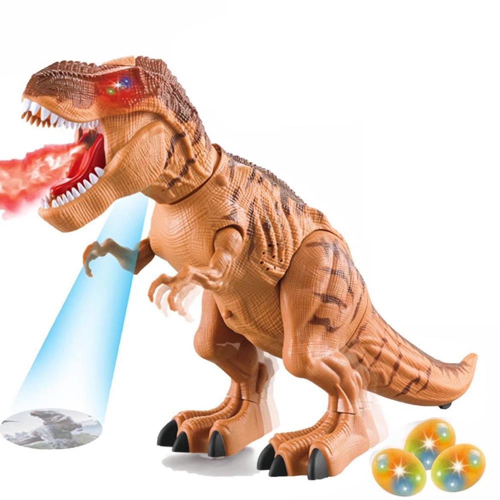 

Electric Walking Spray Lay Eggs Dinosaur Robot Light Sound Mechanical Dinosaurs Model Toy