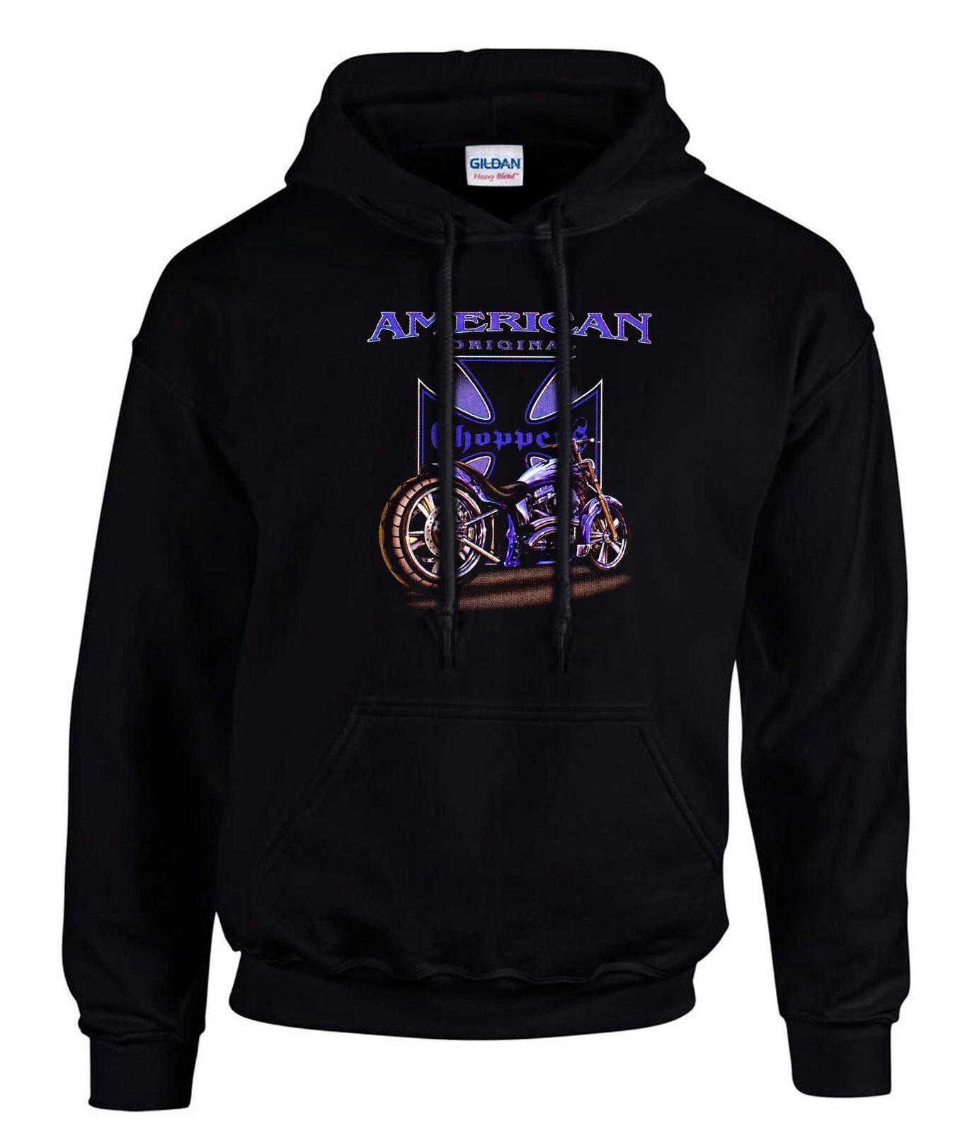 Motorrad Bike American Choppers Schwarz Hoodies Kapuzenpullover -3394-SW XL