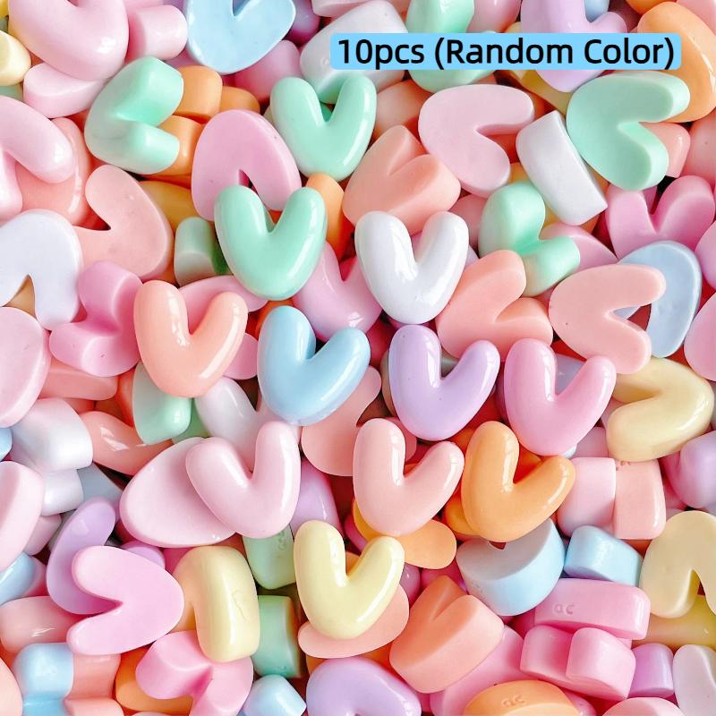 Handmade Mini Letter Charms Cute Diy Phone Cases Hair Clips Shoes Accessories Random Color