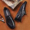 Classic Brand Men's Genuine Leather Casual Shoes Winter Velvet Cotton Shoes Outdoor Hiking Men's Oxford Shoes Anti Slip