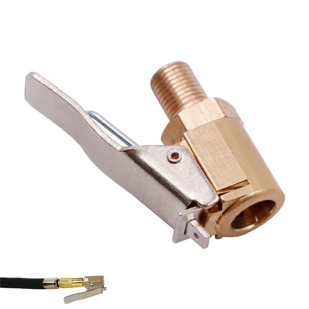 

1/3pcs Tyre Car Auto Brass Wheel Tire Air Chuck Inflator Pump Valve Clip Clamp Connector Adapter Car Accessories For Compressor
