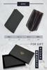 VECTill Genuine Leather Wallet for Back Small or with Perfect Day Gift Men's Pockets, Long, Compact, L-Shaped Zipper, Anti-Skimming, Black, Father's