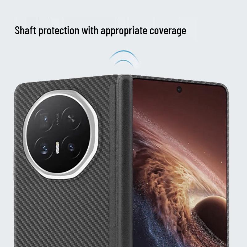 Custodia magnetica per telefono Honor Magic V6 in fibra aramidica Kevlar