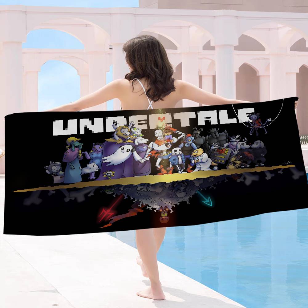 Hot Video Game U-Undertale Classic Movie Microfiber Blanket Quick Drying Beach Towels Super Absorbent Pool Towel Blanket