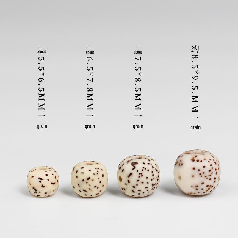 Bodhi Seed Beads: Star Moon Barrel Beads for DIY Buddhist Hand Strings and Accessories, Hainan Original Undegreased.