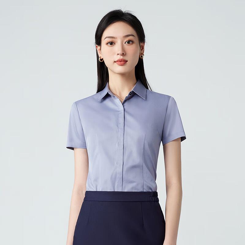 Tekroman Women s Short Sleeve Professional Shirt 3XL