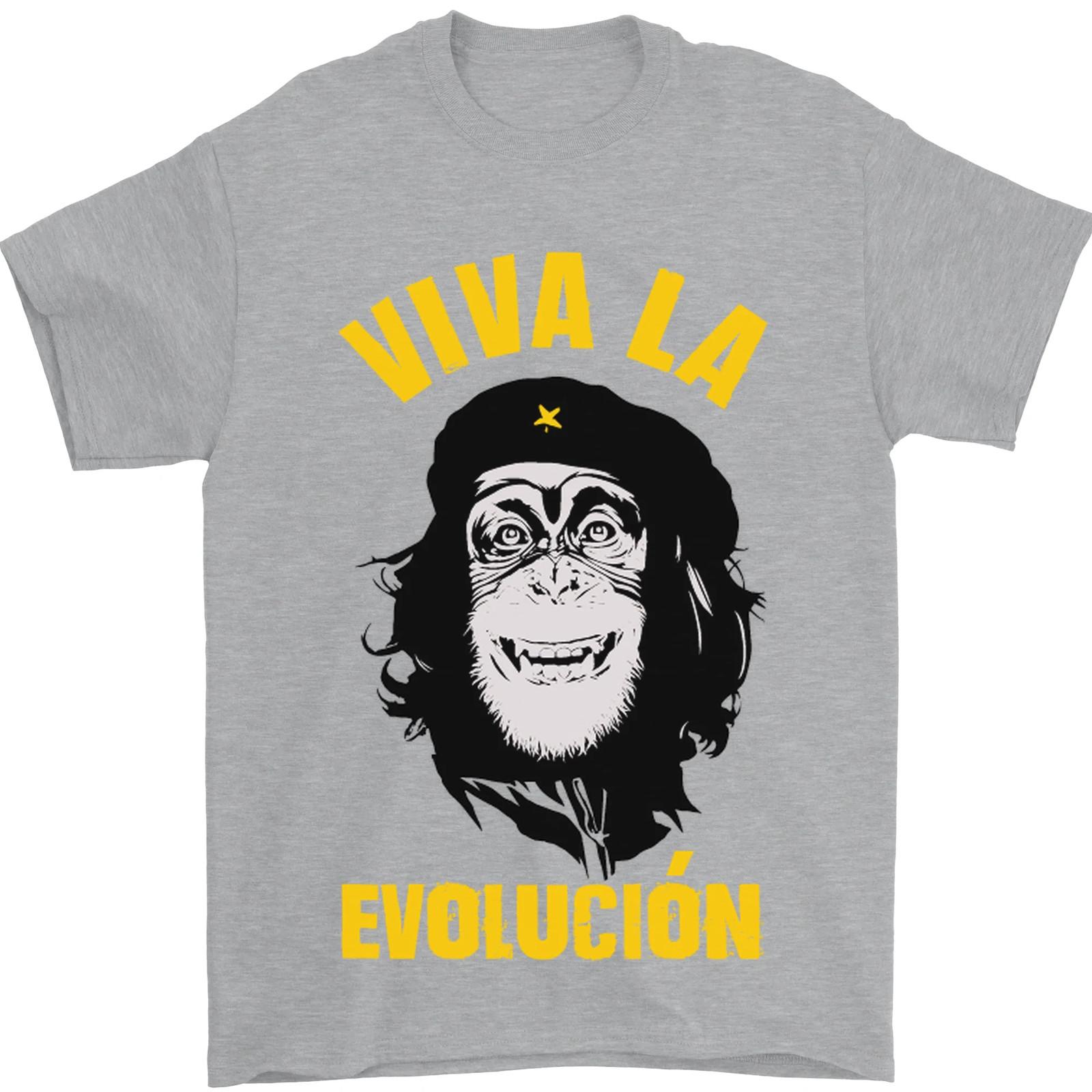 26 Funny Che Guevara Evolution Monkey Atheist Mens T-Shirt 100% Cotton Unisex T-Shirt M