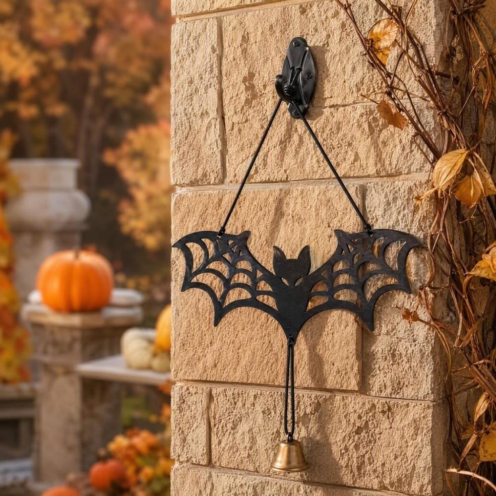 Glowing Halloween Luminous Bat Ornament Wooden Bat Wall Art  Festival Scene Decoration