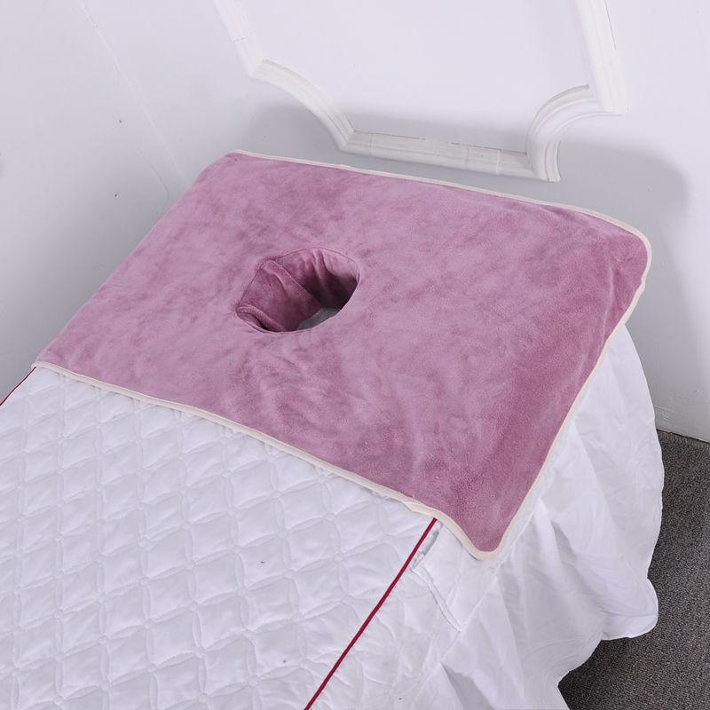 Massage bed towel with hole Soft Absorbent towel For beauty salon special face towel