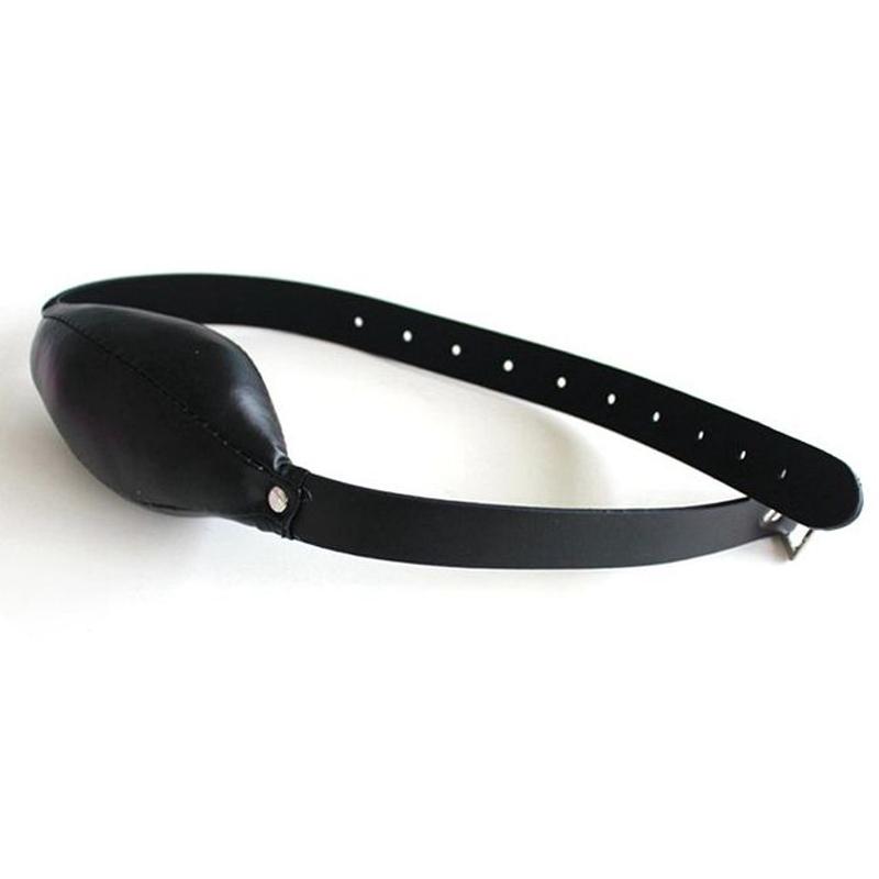 Soft PU Leather Padded Pillow Mouth Gag Slave Harness Bite Gag Pony Play Sex Toys for Couple Open Mouth Restraints Straps