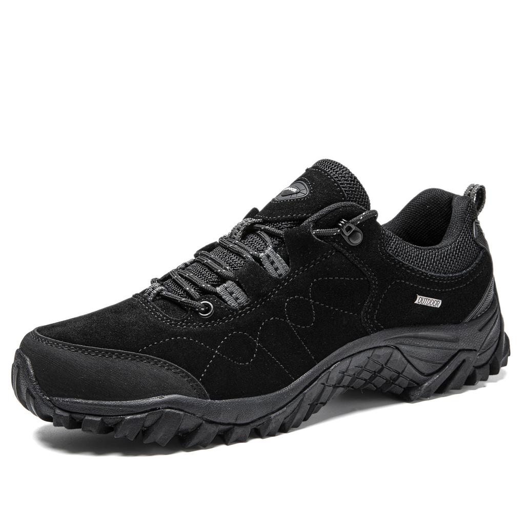 Paar Bergsteigen Outdoor-Schuhe Niedrig geschnitten Wildleder Frühling und Herbst Rutschfest Große Größen Wandern Offroad Sneaker