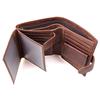 Genuine Leather Multi-function Purse Men Wallets Men Cowhide RFID Blocking Card Holder Clutch CLE