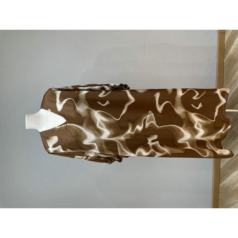 

Fall 2024 New Arrival French Romantic Tall Sister Series V-neck Temperament Printed Dress Loose Long Dress Figure color (paragraph 2) One size