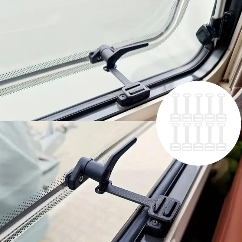 10pcs Motorhome Window Restrictor Universal RVs Campers Accessories Window Ventilation Stay for Child Safety Vent Holders