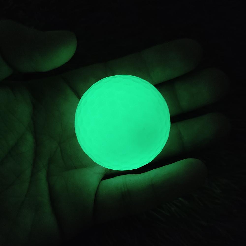 2-Pack Photoluminescent Golf Balls  Night Use & Glow In Dark Practice Balls