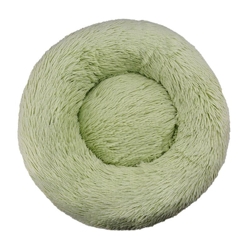 Caseta arenero gato felpa redondo arenero mascota cama perro cojín invierno perro cama mascota suministros mascotas