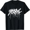 White Spray Paint Graffiti Graphic - Abstract Graffiti T-Shirt