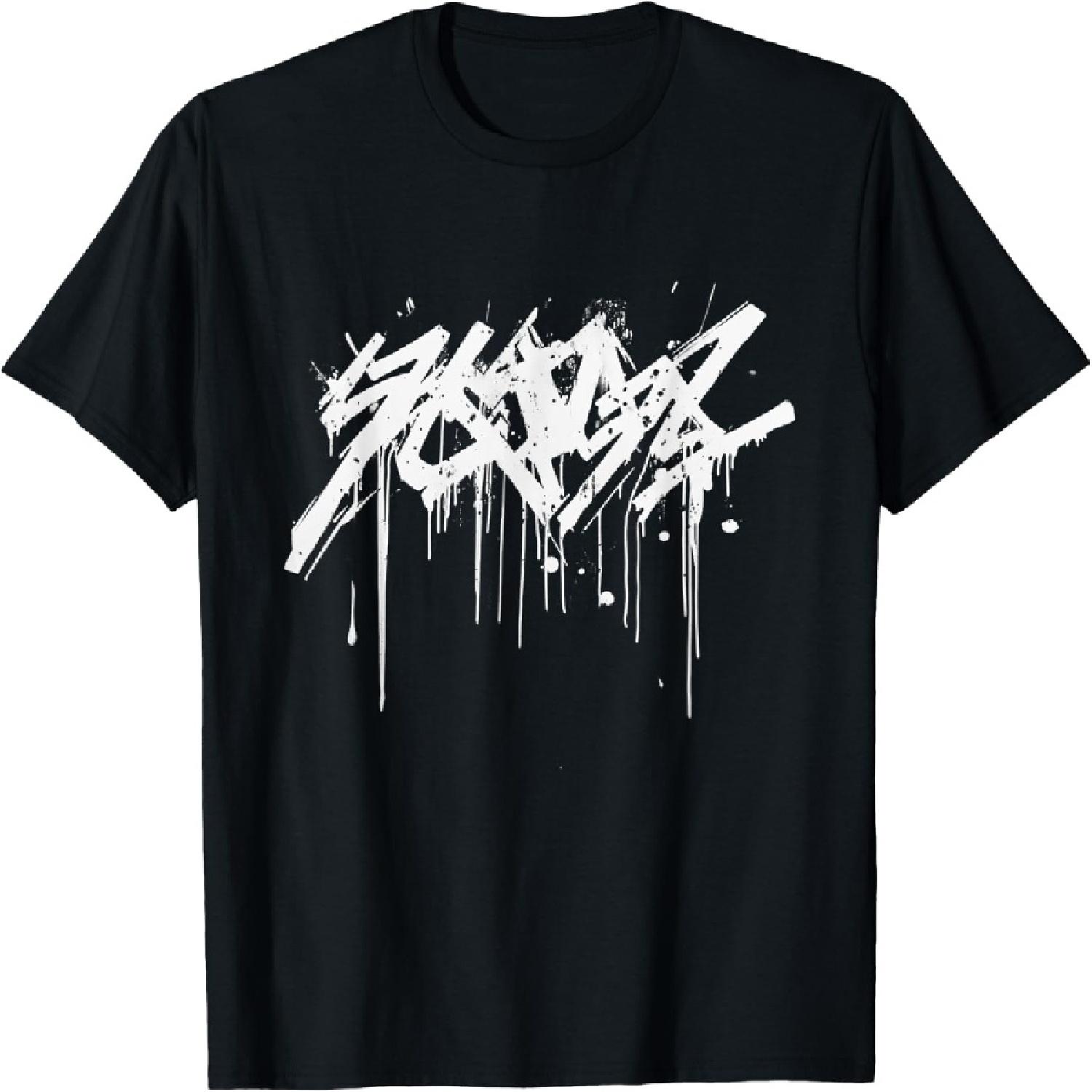 White Spray Paint Graffiti Graphic - Abstract Graffiti T-Shirt XXXXXL разноцветный