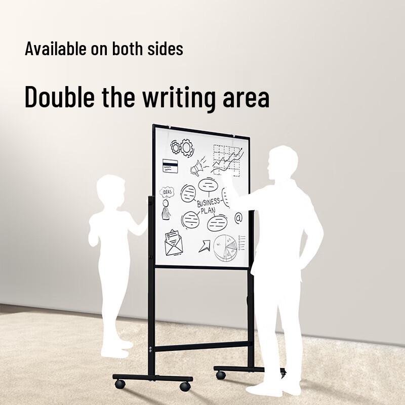 Deli 150x90cm H-Frame Mobile Magnetic Whiteboard